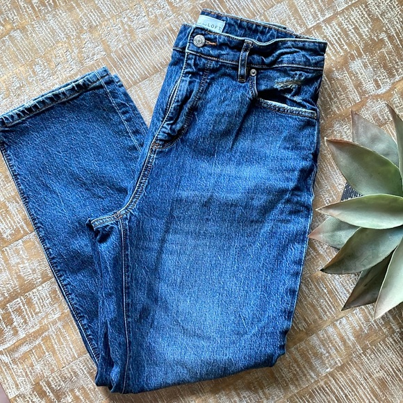 LOFT Denim - 🎉HP🎉 LOFT Curvy Straight Crop in 90’s wash